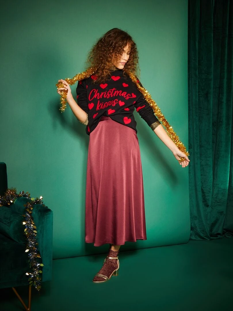 Maglione Di Natale Con Cuori 1 Maglione Di Natale Con Cuori