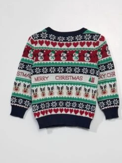 Maglione Di Natale In Maglia Jacquard 'name It' -Kiabi maglione di natale in maglia jacquard name it blu bhx83 1 frb3