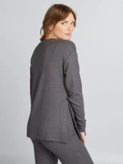 Maglione Premaman Loose Fit Con Scollo Tondo -Kiabi maglione premaman loose fit con scollo tondo grigio ayh31 1 frb4