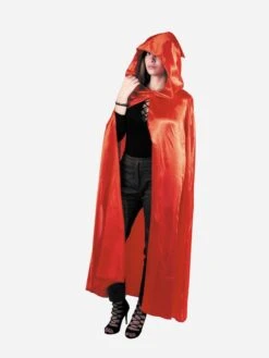 Mantella Effetto Raso 'Cappuccetto Rosso'