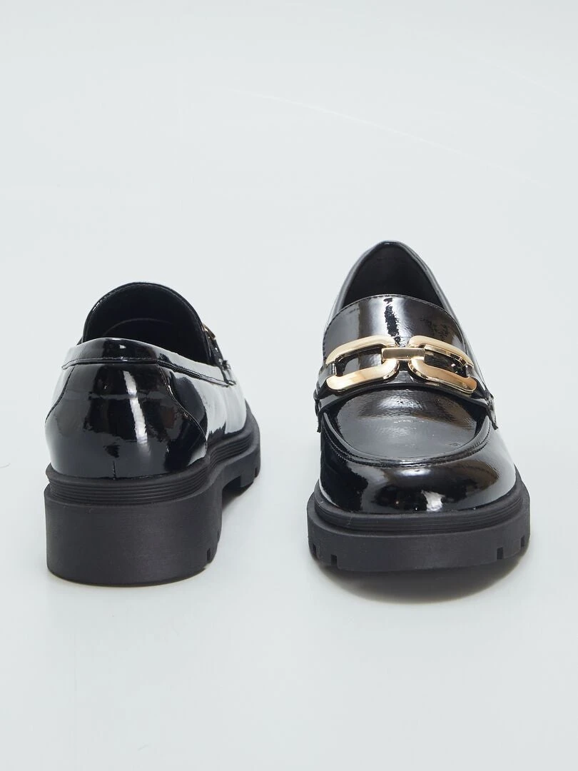 Mocassini Vernice Con Fibbia Dorata 3 Mocassini Vernice Con Fibbia Dorata - immagine 3