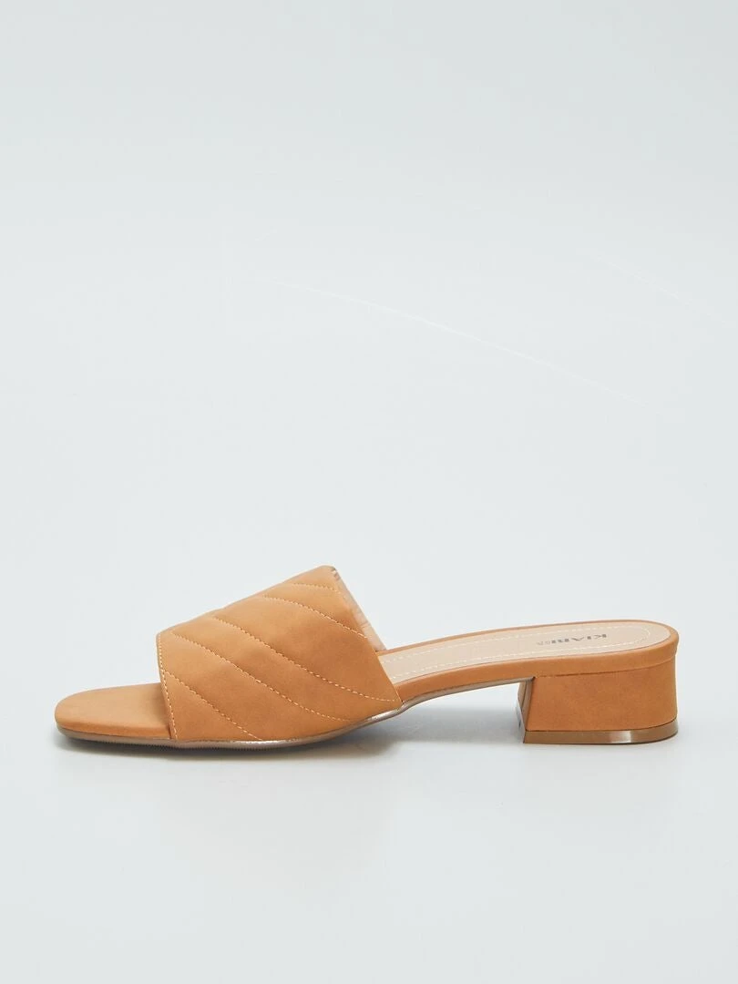 Mules Con Tacco E Cinturino Trapuntato 4 Mules Con Tacco E Cinturino Trapuntato - immagine 4