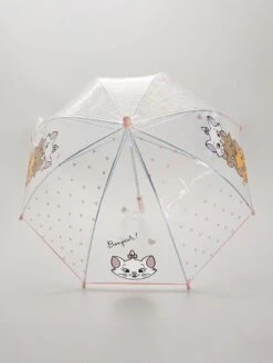 Ombrello Trasparente 'Gli Aristogatti' -Kiabi ombrello trasparente gli aristogatti bianco yg826 1 frb3