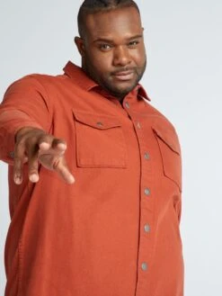 Overshirt In Denim -Kiabi overshirt in denim marrone ajy72 3 frb3