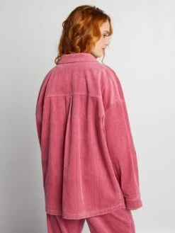 Overshirt In Velluto -Kiabi overshirt in velluto rosa azm34 1 frb4