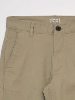 Pantaloni Chino In Cotone Stretch L34 -Kiabi pantaloni chino in cotone stretch l34 beige yp188 7 frb3