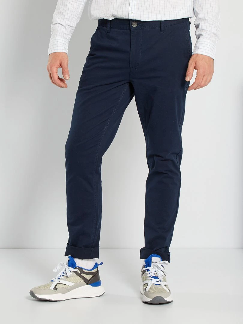 Pantaloni Chino Slim L38 +195 Cm 1 Pantaloni Chino Slim L38 +195 Cm