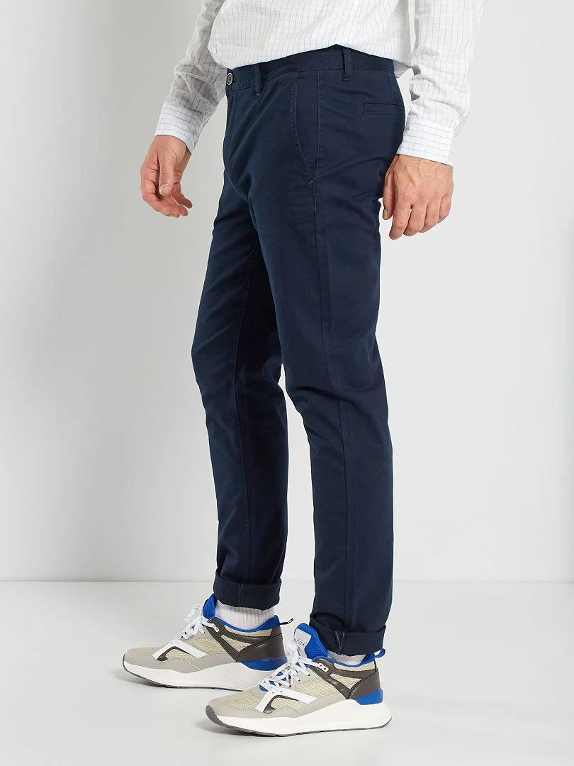 Pantaloni Chino Slim L38 +195 Cm 2 Pantaloni Chino Slim L38 +195 Cm - immagine 2