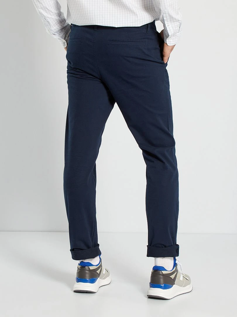 Pantaloni Chino Slim L38 +195 Cm 3 Pantaloni Chino Slim L38 +195 Cm - immagine 3