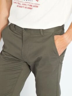 Pantaloni Chino Slim -Kiabi pantaloni chino slim swat cachi vj070 130 frb4