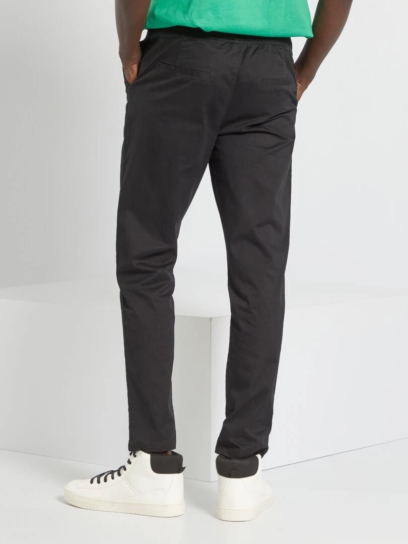 Pantaloni Chino Slim Taglio Joggers 3 Pantaloni Chino Slim Taglio Joggers - immagine 3