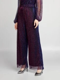 Pantaloni Con Fibre Metallizzate