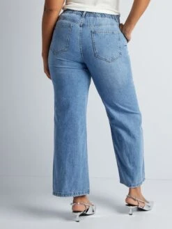 Pantaloni Denim Con Vita Elasticizzata 8 Pantaloni Denim Con Vita Elasticizzata -Kiabi pantaloni denim con vita elasticizzata blu bdo65 2 frb3