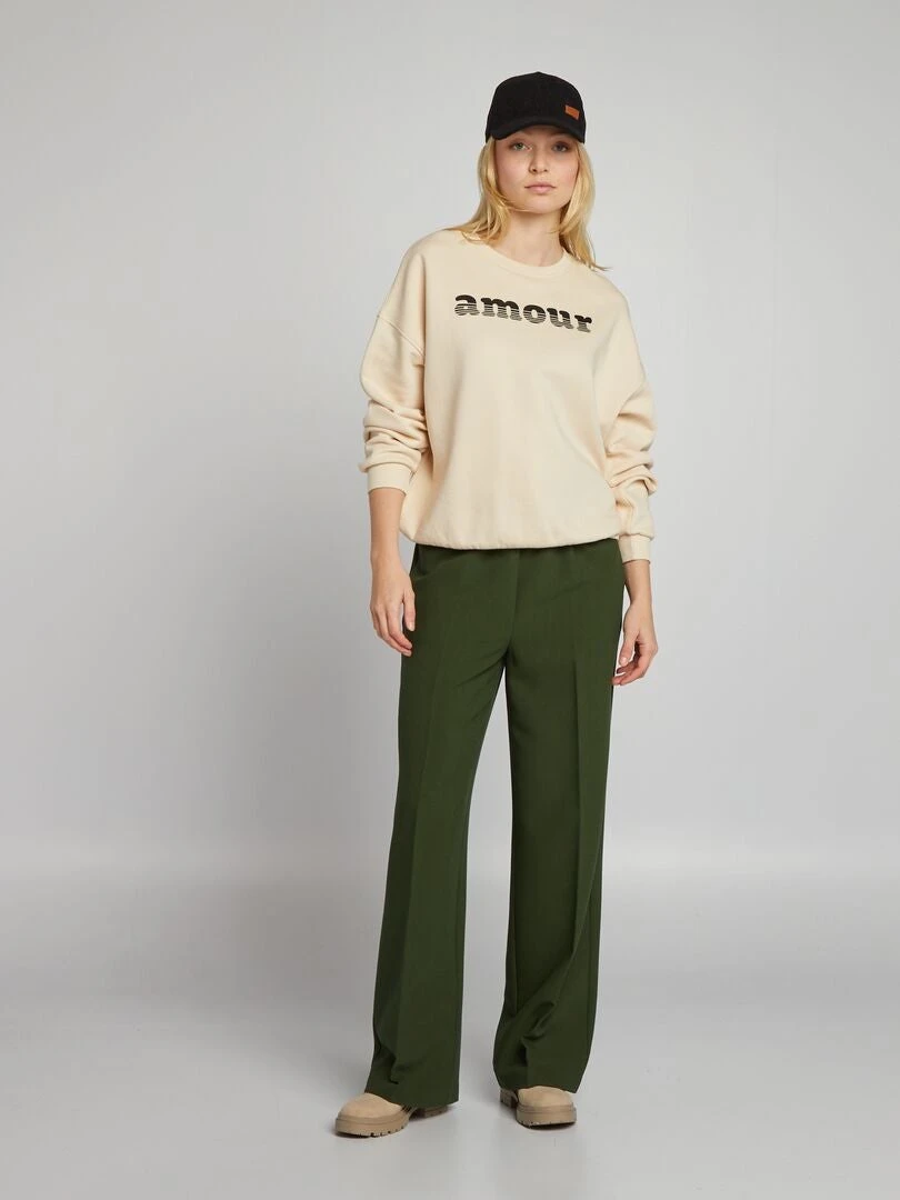 Pantaloni Dritti Con Lacci Da Annodare 2 Pantaloni Dritti Con Lacci Da Annodare - immagine 2