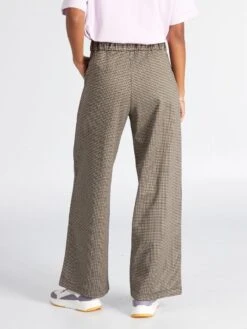 Pantaloni Dritti Con Stampa Pied-de-poule 'JDY' -Kiabi pantaloni dritti con stampa pied de poule jdy kaki amv63 2 frb3