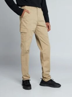 Pantaloni Dritti Con Tasche Sui Lati +190 Cm - L36