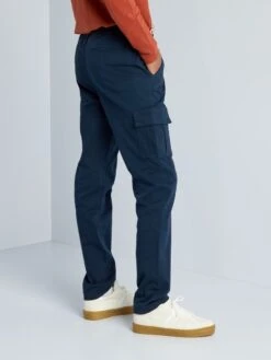 Pantaloni Dritti Multitasche +190 Cm - L38 -Kiabi pantaloni dritti multitasche 190 cm l38 blu alh42 2 frb3