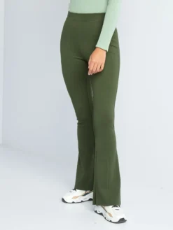 Pantaloni Flare Bootcut Con Spacchi -Kiabi pantaloni flare bootcut con spacchi verde adz41 4 frb4