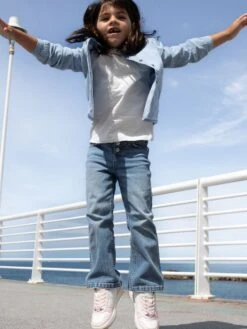 Pantaloni Flare Con Cintura Intrecciata -Kiabi pantaloni flare con cintura intrecciata blu denim apg63 1 frb2