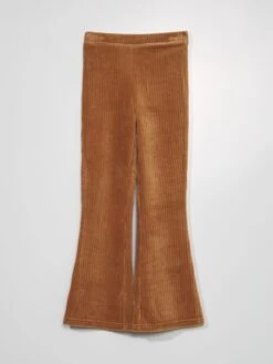 Pantaloni Flare In Velluto