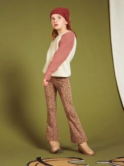 Pantaloni Flare Leopardati -Kiabi pantaloni flare leopardati beige ajn92 2 frb3