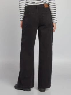 Pantaloni In Denim Vita Alta -Kiabi pantaloni in denim vita alta grigio bdl45 2 frb4