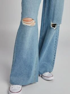 Pantaloni In Denim Wide Leg -Kiabi pantaloni in denim wide leg blu bdl26 1 frb4