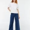 Pantaloni In Denim Wide Leg - L28