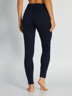 Pantaloni In Maglia A Coste -Kiabi pantaloni in maglia a coste blu aqh85 1 frb3