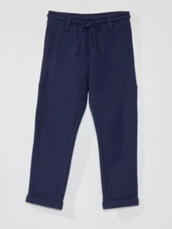 Pantaloni In Piqué Di Cotone - Taglio Più Confortevole