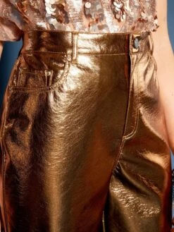 Pantaloni In Similpelle Dorata 8 Pantaloni In Similpelle Dorata -Kiabi pantaloni in similpelle dorata giallo bac42 2 frb4