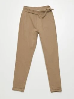 Pantaloni In Tessuto Felpato Leggero