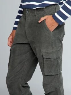 Pantaloni In Velluto A Coste Multitasche +190 Cm -Kiabi pantaloni in velluto a coste multitasche 190 cm verde militare atk98 3 frb5