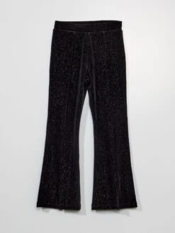 Pantaloni In Velluto Con Fili Lucidi
