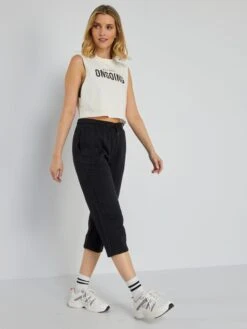 Pantaloni Joggers A Pinocchietto