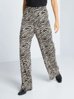 Pantaloni Larghi Con Vita Elasticizzata