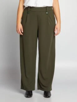 Pantaloni Larghi 'Only Carmakoma' -Kiabi pantaloni larghi only carmakoma kaki amw82 3 frb4