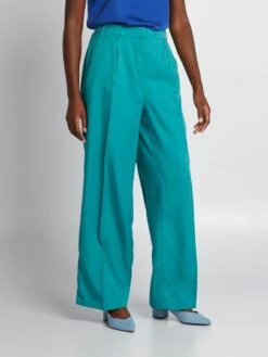 Pantaloni Larghi Tinta Unita