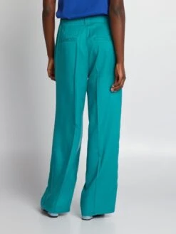 Pantaloni Larghi Tinta Unita -Kiabi pantaloni larghi tinta unita verde azh10 2 frb3