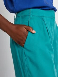 Pantaloni Larghi Tinta Unita -Kiabi pantaloni larghi tinta unita verde azh10 2 frb4