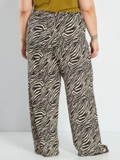 Pantaloni Larghi 'zebra' -Kiabi pantaloni larghi zebra nero awf37 1 frb3