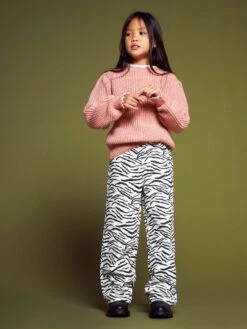 Pantaloni Larghi Zebrati