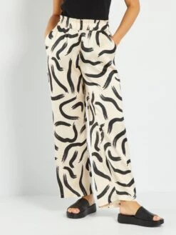 Pantaloni Morbidi Satinati 'JDY' -Kiabi pantaloni morbidi satinati jdy nero amv64 1 frb3