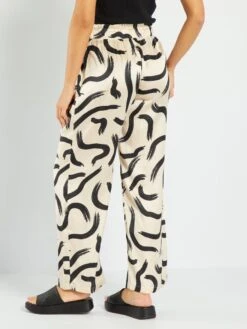 Pantaloni Morbidi Satinati 'JDY' -Kiabi pantaloni morbidi satinati jdy nero amv64 1 frb4