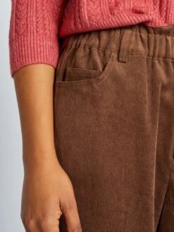 Pantaloni Paperbag In Velluto 9 Pantaloni Paperbag In Velluto -Kiabi pantaloni paperbag in velluto marrone apl33 2 frb5