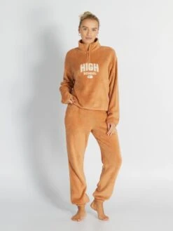 Pantaloni Pigiama In Pile 7 Pantaloni Pigiama In Pile -Kiabi pantaloni pigiama in pile marrone ary41 1 frb4