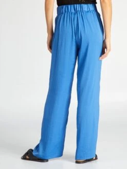 Pantaloni Satinati -Kiabi pantaloni satinati blu adc38 1 frb3