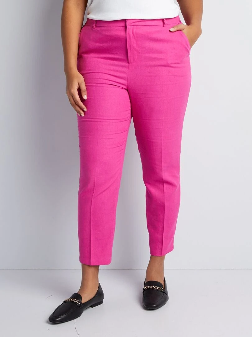 Pantaloni Skinny Con Lino 2 Pantaloni Skinny Con Lino - immagine 2