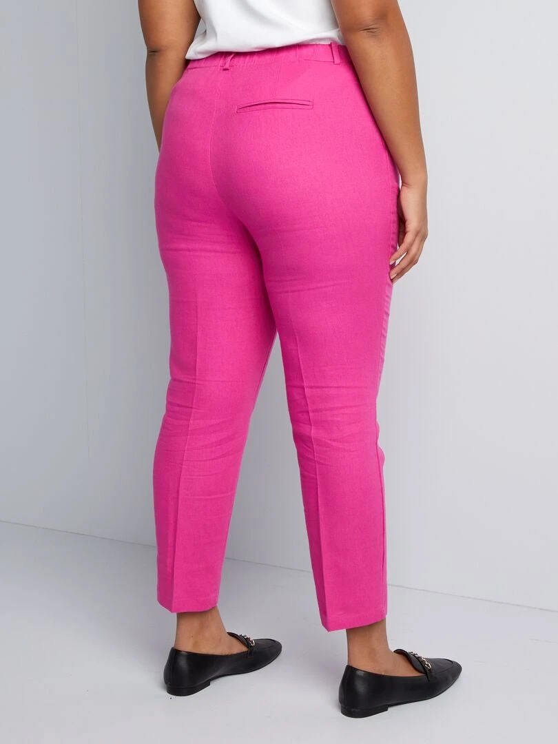 Pantaloni Skinny Con Lino 3 Pantaloni Skinny Con Lino - immagine 3