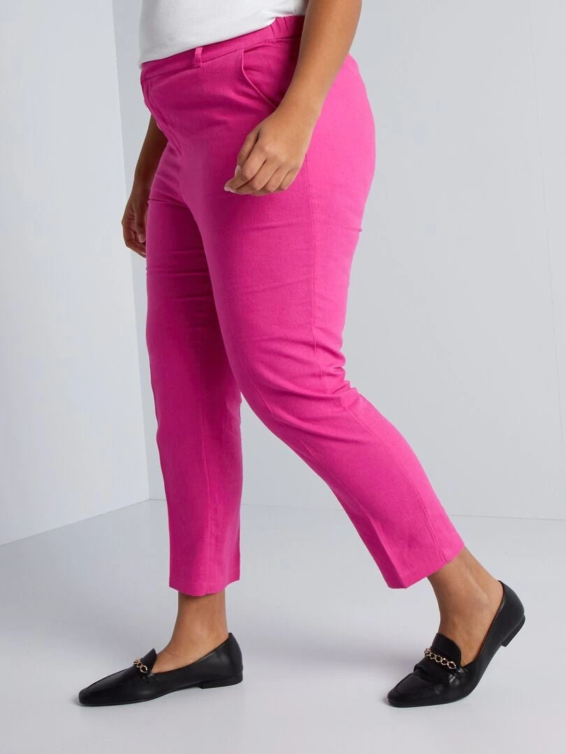 Pantaloni Skinny Con Lino 4 Pantaloni Skinny Con Lino - immagine 4